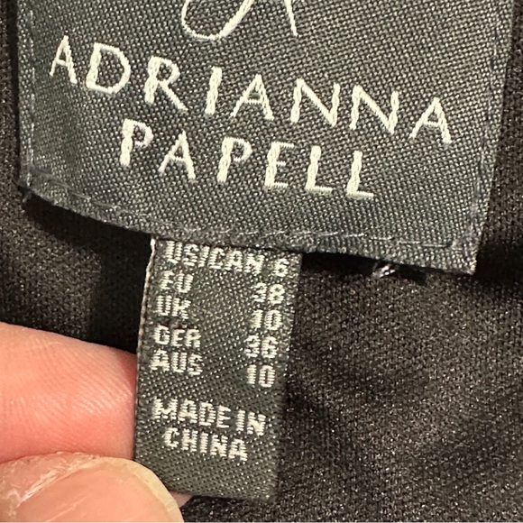 Adrianna Papell long, one shoulder gown, sz 6, ruffles, maxi - Picture 4 of 12